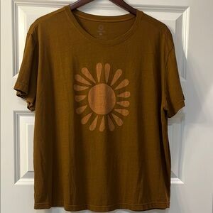Brown Graphic Short Sleeve T-Shirt
